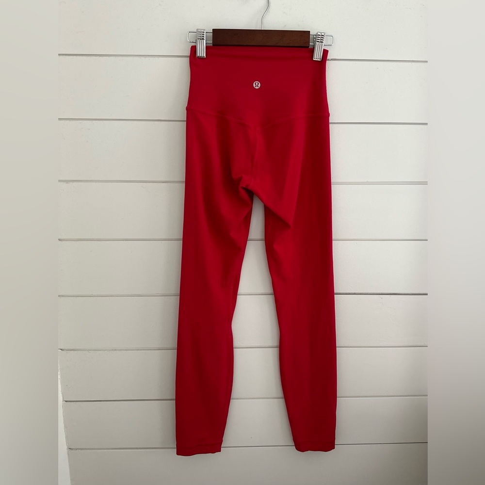 Dark Red Lululemon Align 24” Inseam Leggings